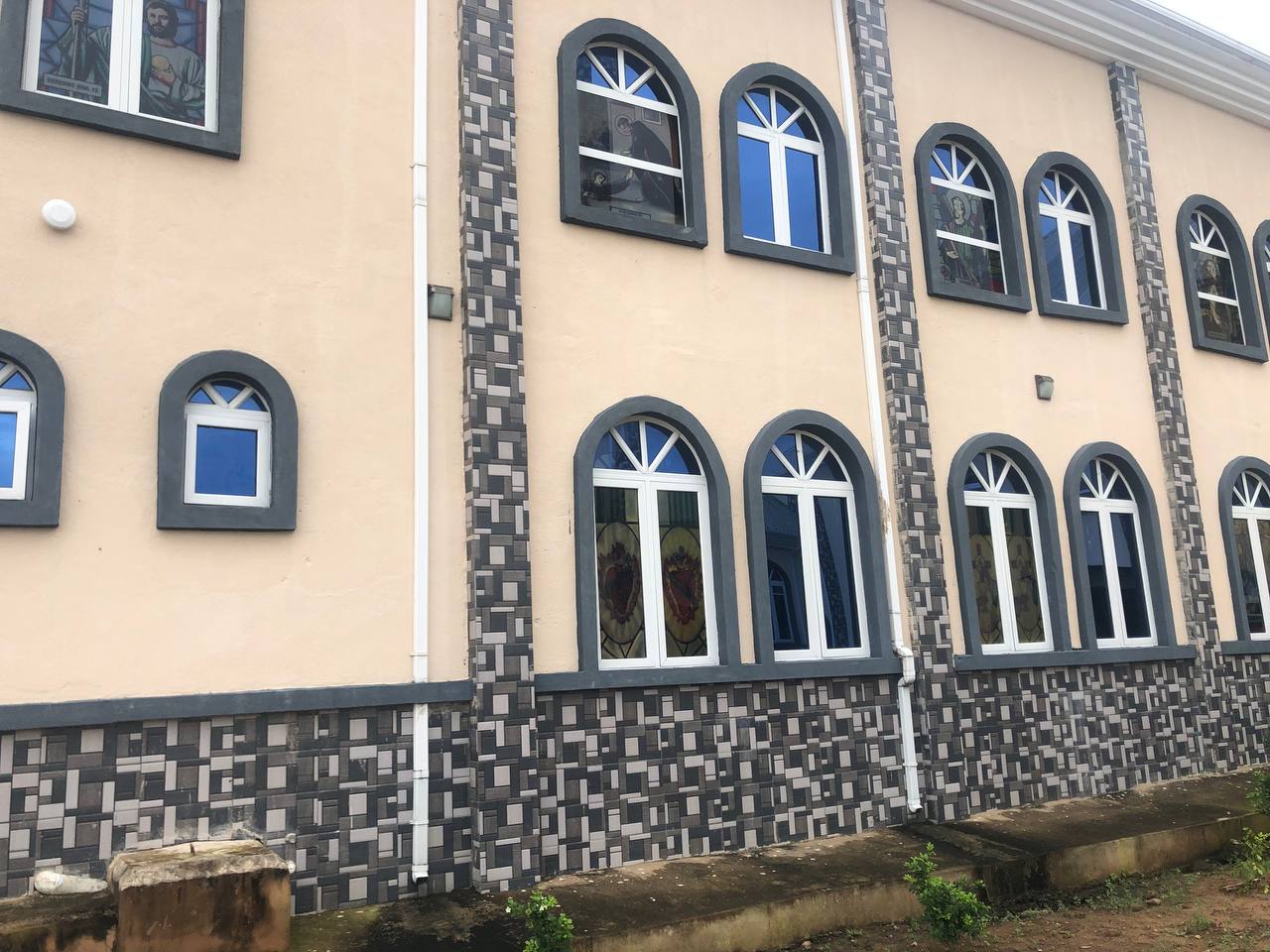 Elegant Modern Church Building with Beautiful Arched Windows